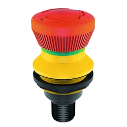 Emergency stop button with M12 connector, mounting diameter 22.3 mm