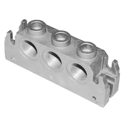 Koncová doska, bočné porty otvorené (univerzálna)