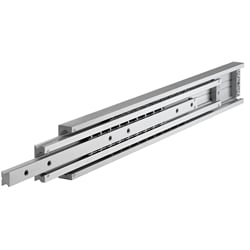 Teleskopické výsuvy DA 4160, šírka 26,5 mm, do 300 kg, plné vysunutie, hliník