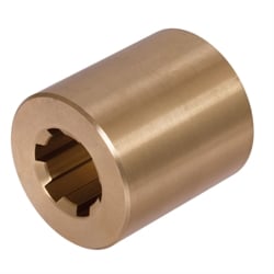 Okrúhle drážkované náboje - DIN ISO 14 vyrobené z červenej mosadze