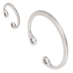 Poistné krúžky DIN 472 pre otvory, nehrdzavejúca oceľ