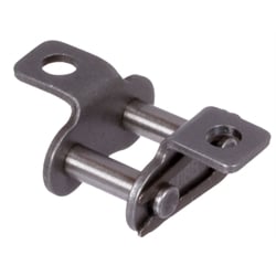 Spojovacie články s pružinovou sponou, s ohnutými uchyteniami