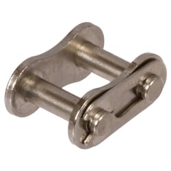 Spojovacie články pre jednoradové valčekové reťaze, poniklované