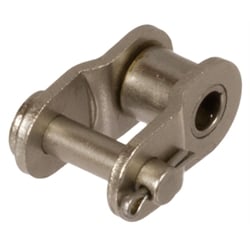 Kľukový článok so závlačkou č. 12/L, poniklovaný