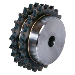 Double-Strand Sprockets ZRG, teeth induction hardened, ISO 20 B-2