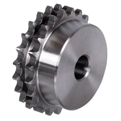Double-Sprockets ZRS with One-Sided Hub, Pitch 1 3/4" x 1 1/4", ISO 28 B-2