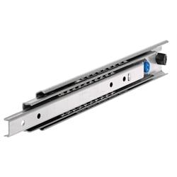 Teleskopické posúvače DS 5321, šírka 19,1 mm, do 180 kg, s predĺžením, nehrdzavejúca oceľ