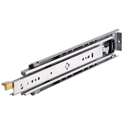 Teleskopické výsuvy DZ 9308, šírka 19,1 mm, do 227 kg, plný výsuv, aretácia zatváracia