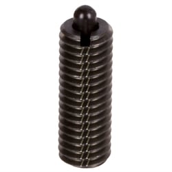 Skrutky s odpruž. kov. čapíkom a vnútorným šesťhranom, silné predpätie, čiernené