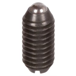 Skrutky s odpruženou guličkou, s drážkou, čiernená oceľ