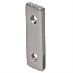 Spacer Plates with Tapped Holes M2372, Stainless Steel, for Hinges