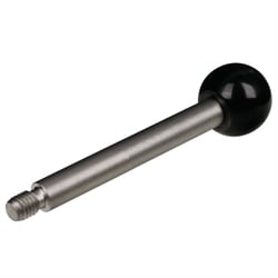 Rukoväte radiacej páky 209 s guľovým gombíkom DIN 319, nehrdzavejúca oceľ