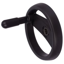 Lúčové  kolesá s otočnou valcovou rukoväťou 522 , plast