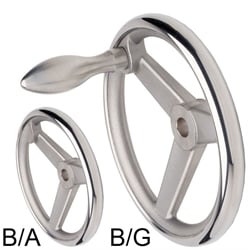 Ručné kolesá nehrdzavejúca oceľ, plné prevedenie, podobné DIN 950