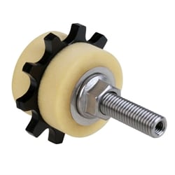 Mazacie pastorky z PU pre jednoradové valčekové reťaze B-1, axiálny mazací otvor