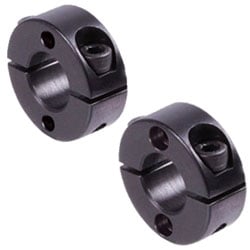 Delené zverné krúžky s 2 ax. mont. dierami - typ B1 a B2, oceľ, čiernené