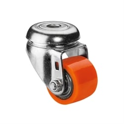 Kompaktné kolieska, otočné koliesko so zadným otvorom, TPU koleso