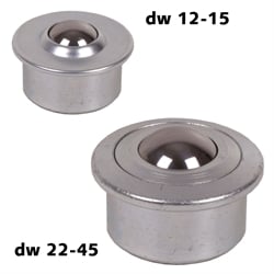 Guličkové transportné jednotky 367, masívne oceľové teleso, nehrdzavejúca oceľ