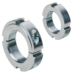 Poistné matice KMM, narezané, s upínacou skrutkou, pozinkované