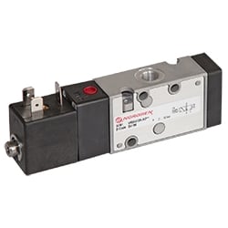 3/2 smerové regulačné ventily, elektromagnetické ovládanie