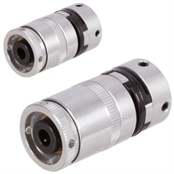 Klzné spojky typu C, axiálne usporiadanie so samonastavovacím mechanizmom