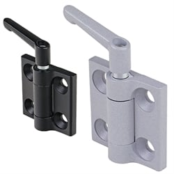 Hinges M437.2, Zinc Die Cast, Lockable, Snap by Pushing