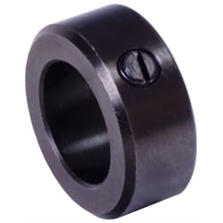Nastavovacie krúžky DIN 705 A, skrutka s drážkou, oceľ, povrchová úprava čiernené