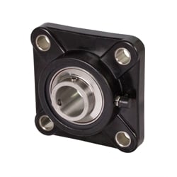 Guličkové ložiská s ložiskovým systémom TUCF, termoplastické, biele