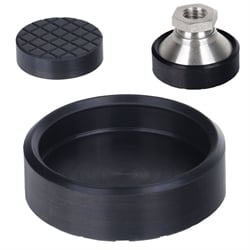 Gumové podložky pre držiaky stroja so štvorcovou prírubou