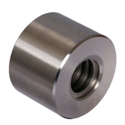 Okrúhla trapézová matica, jednoduchý závit, ľavý, oceľ, krátka verzia