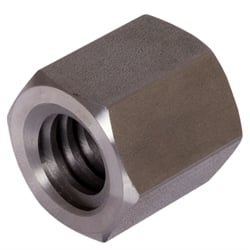 Šesťhranná trapézová matica, jednoduchý závit, pravá, oceľ