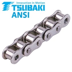 Single-Strand Roller Chains Tsubaki ANSI (ASA, ex DIN 8188), Stainless Steel, Premium