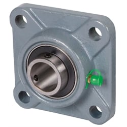 Guličkové prírubové ložiská UCF, sivá liatina