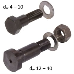 Profilované kladky a skrutky